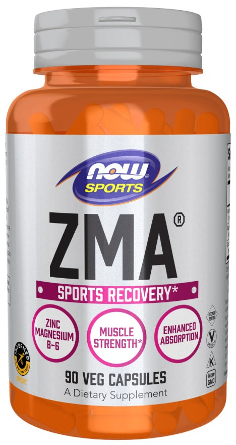 NOW Foods ZMA – atjaunošanās sportā – 90 kapsulas