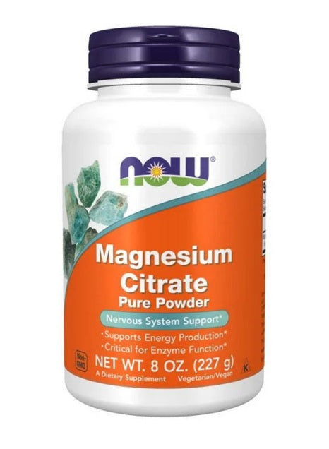 NOW Foods magnija citrāts, tīrs pulveris - 227 g