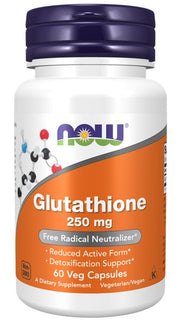 NOW Foods Glutathione, 250 mg - 60 kapsulas