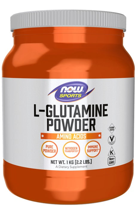 NOW Foods L-glutamīns, pulveris – 1000 g