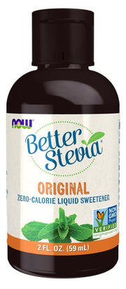 NOW Foods Better Stevia šķidrums, oriģināls – 59 ml.
