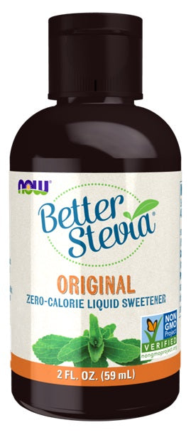 NOW Foods Better Stevia šķidrums, oriģināls – 59 ml.