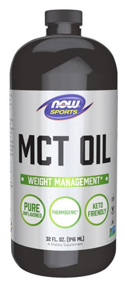 NOW Foods MCT eļļa, tīrs šķidrums – 946 ml.