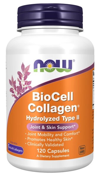 Produkto nuotrauka: NOW Foods BioCell Collagen Hydrolyzed Type II - 120 kapsulių
