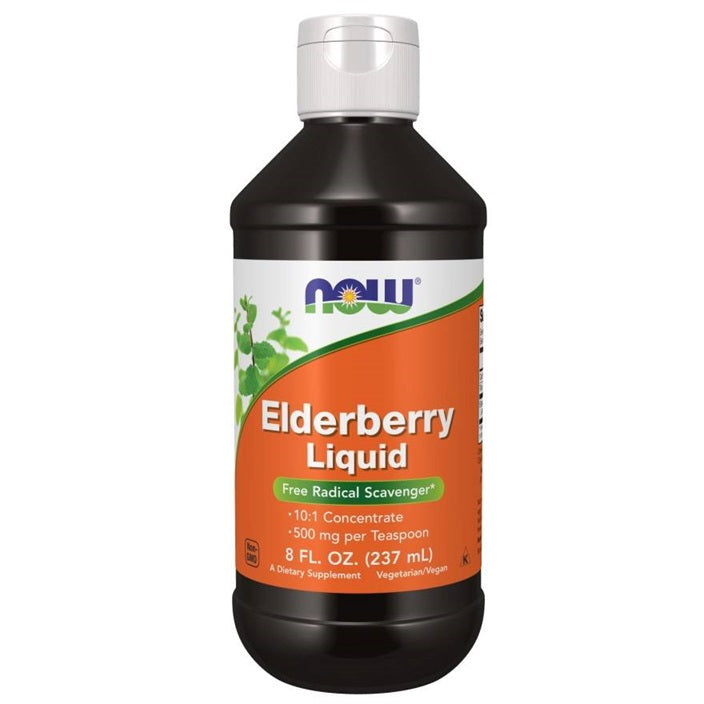 NOW Foods plūškoka augļu aromatizēts šķidrums – 237 ml.