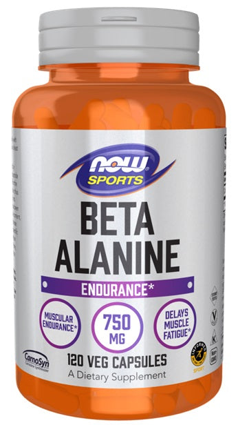 NOW Foods Beta-alanīns, 750 mg – 120 kapsulas