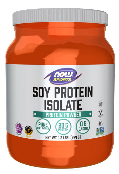 NOW Foods sojas proteīna izolāts, bez garšas - 544 g