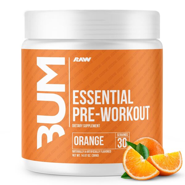 Raw Nutrition CBUM Essential pirms treniņa, apelsīnu garša – 399 g