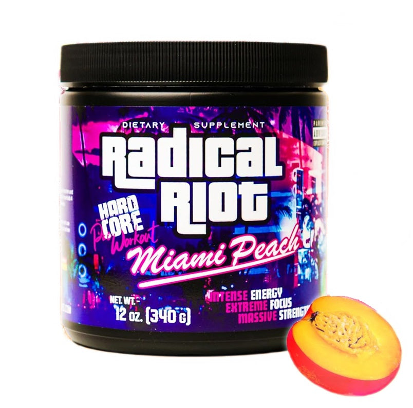 American Supps Radical Riot, Maiami persiku garša – 340 g