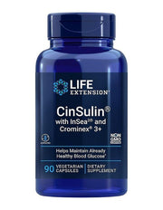 Life Extension CinSulin ar InSea2 un Crominex 3+ - 90 kapsulas