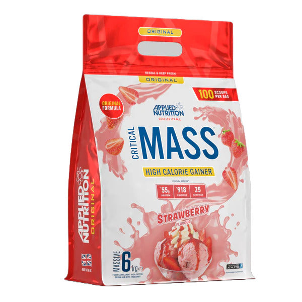 Applied Nutrition Critical Mass – oriģinālais, zemeņu garša – 6000 g