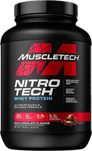 MuscleTech Nitro-Tech, piena šokolāde - 1810 g