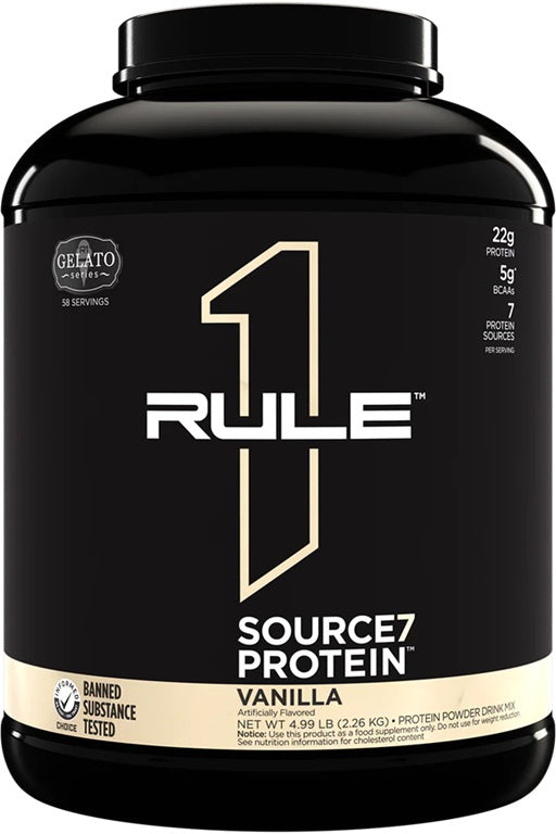 Rule One Source7 olbaltumvielas, vaniļas saldējums – 2260 g