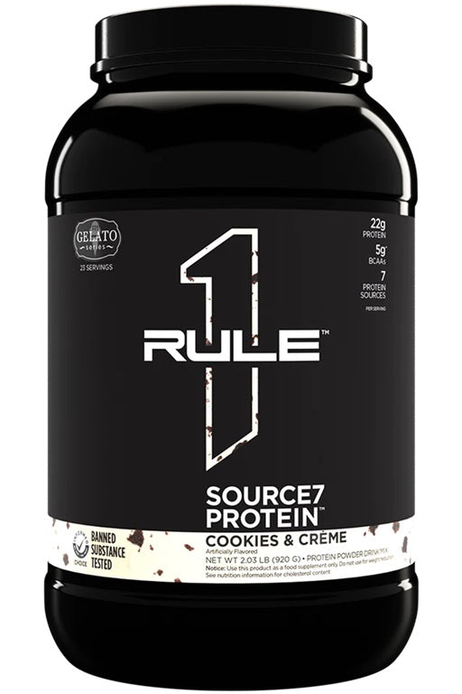 Rule One Source7 olbaltumvielu cepumi ar krējuma saldējumu – 920 g