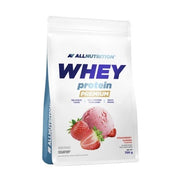 Allnutrition Premium sūkalu proteīna koncentrāts, zemeņu un vasaras garša – 700 g
