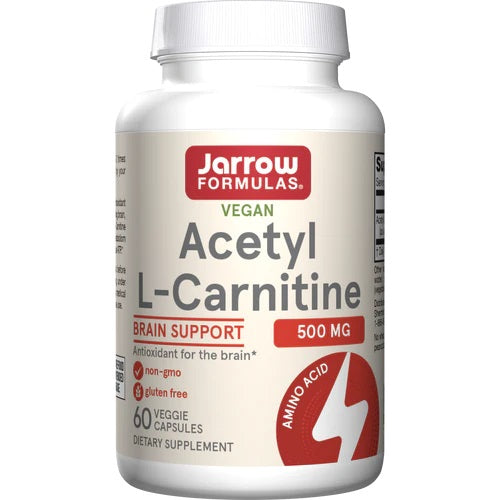 Jarrow Formulas acetil-L-karnitīns, 500 mg - 60 kapsulas