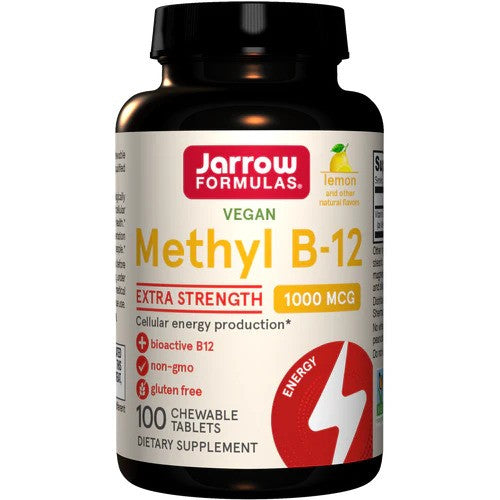 Jarrow Formulas Methyl B - 12, 1000mcg (citrons) - 100 košļājamās tabletes