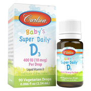 Carlson Labs Baby's Super Daily D3, 400 SV – 2,54 ml.