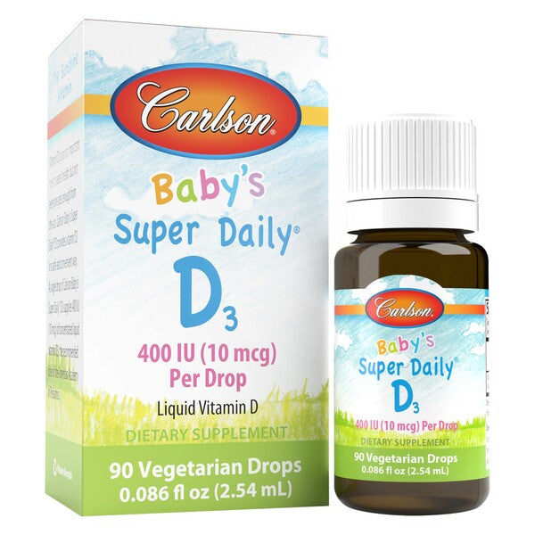 Carlson Labs Baby's Super Daily D3, 400 SV – 2,54 ml.
