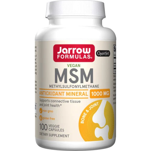 Jarrow Formulas MSM (metilsulfonilmetāns), 1000 mg - 100 kapsulas