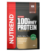 Nutrend 100% sūkalu olbaltumvielu pulveris, šokolādes un kakao garša – 400 g