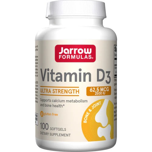 Jarrow Formulas D3 vitamīns, 2500 SV – 100 gēla kapsulas