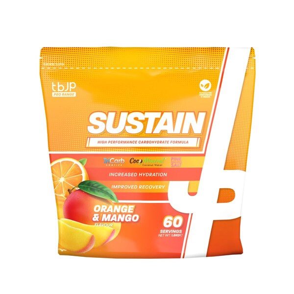 Trained by JP JP Sustain apelsīnu un mango garšas dzēriens — 1800 g