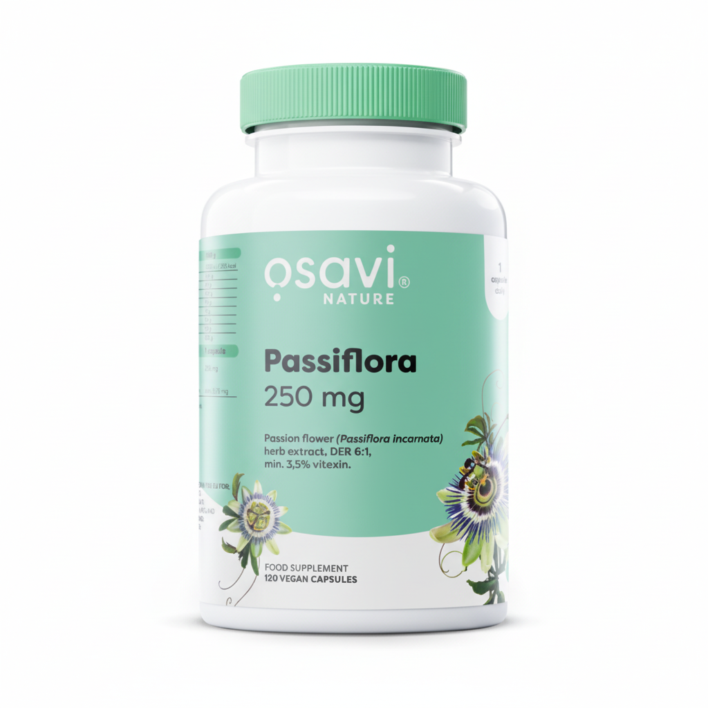 Produkto nuotrauka: Osavi Passiflora, 250mg - 120 vegan caps