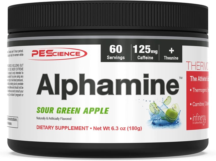 PEScience Alphamine, skābs zaļš ābols – 180 g