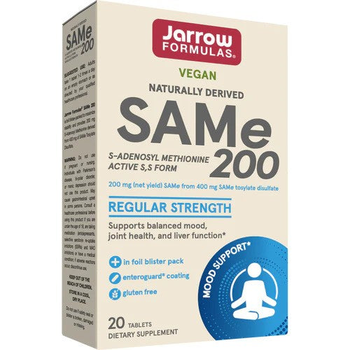 Jarrow Formulas SAMe 200 – 60 tabletes