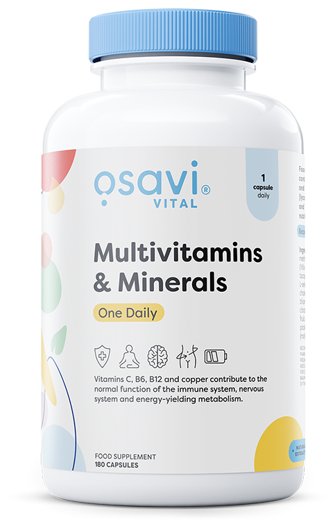 Produkto nuotrauka: Osavi Multivitamins & Minerals One Daily - 180 kapsulių