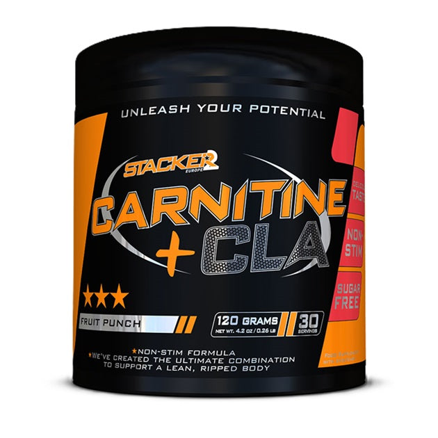 Stacker2 Europe karnitīns + CLA, augļu punšs - 120 g