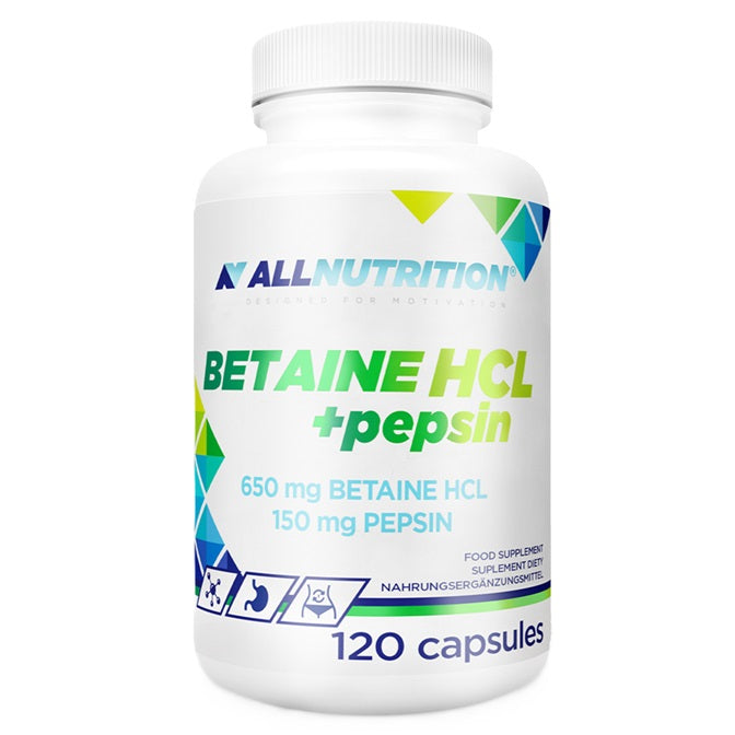 Allnutrition Betaīns HCl + Pepsīns - 120 kapsulas