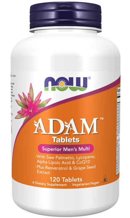NOW Foods ADAM multivitamīni vīriešiem – 120 tabletes