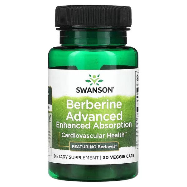 Swanson Berberine Advanced uzlabotas uzsūkšanās kapsulas – 30 kapsulas