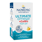 Nordic Naturals Ultimate Omega + CoQ10, 1280 mg citrona garša – 60 kapsulas