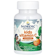 Nordic Naturals C vitamīna gumijas lācīši bērniem ar skābenu mandarīna garšu – 60 gumijas lācīši