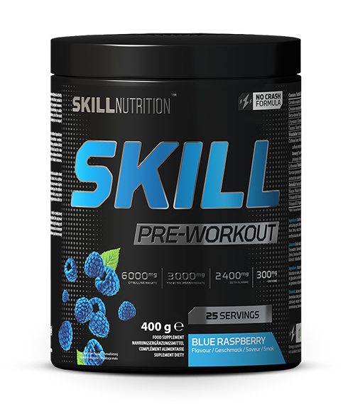 Skill Nutrition pirms treniņa pulveris, mellenes, 400 g