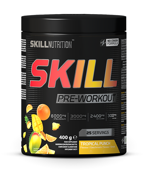 Skill Nutrition Pirms treniņa Tropical Punch – 400 g