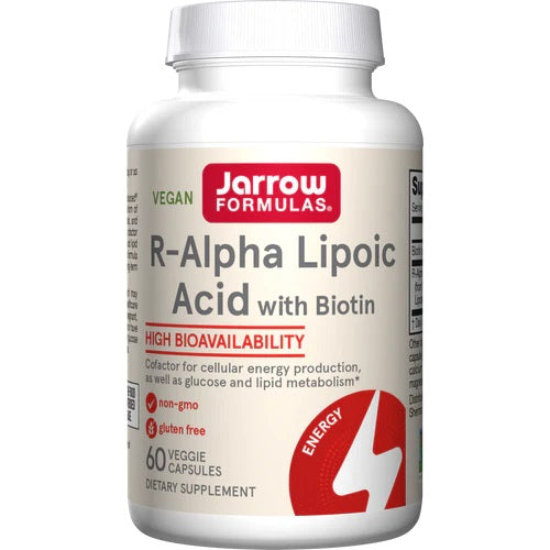 Jarrow Formulas R-alfa liposkābe ar biotīnu – 60 kapsulas