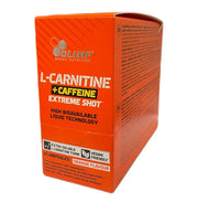 Olimp Nutrition L-karnitīns + kofeīns Extreme Shot, apelsīnu garša - 10 x 25 ml.