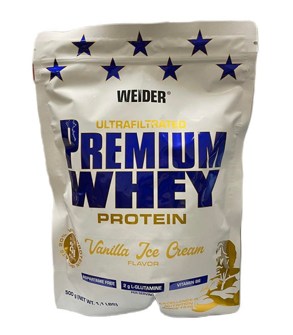 Weider Premium Whey, Vaniļas saldējums – 500g