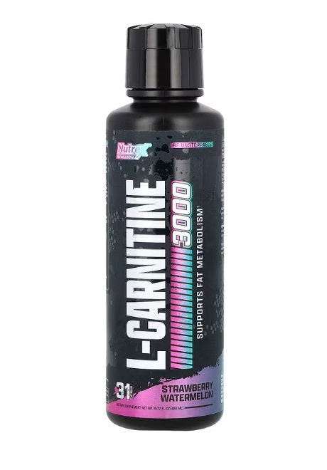 Nutrex L-karnitīns 3000, zemeņu un arbūzu garša – 465 ml.