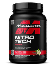 MuscleTech Nitro-Tech Ripped franču vaniļas pākstis — 1810 g