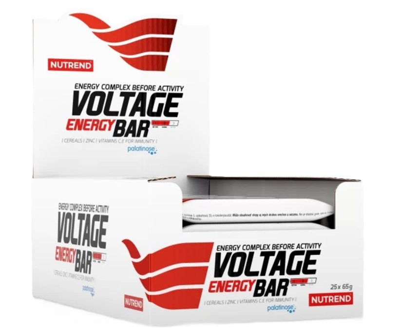 Nutrend Voltage enerģijas batoniņš, lazdu riekstu garša – 25 x 65 g