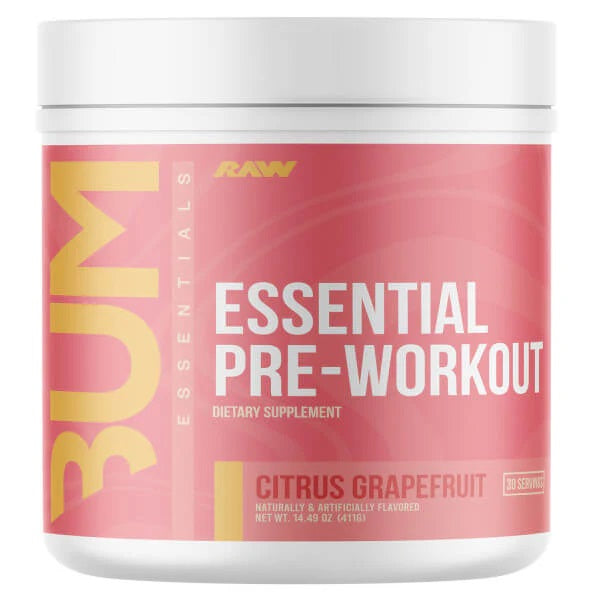 Raw Nutrition CBUM Essential pirms-treniņa, citrusaugļu greipfrūtu garša – 411 g