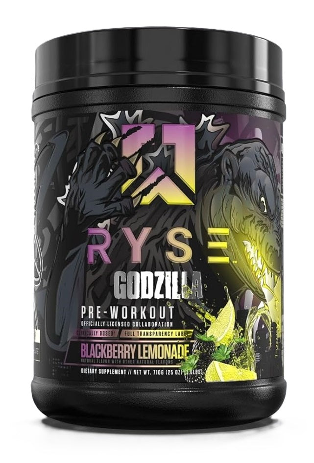 RYSE Godzilla pirms-treniņa dzēriens, kazeņu limonāde - 710 g