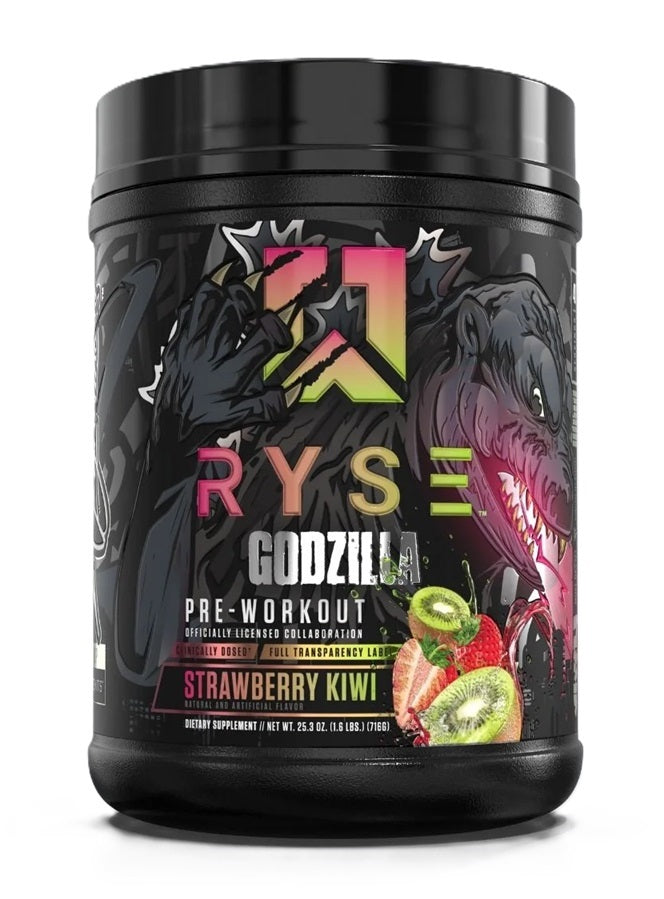 RYSE Godzilla pirms treniņa, zemeņu un kivi garša – 716 g