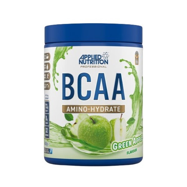 Applied Nutrition BCAA aminoskābju hidrāts ar zaļo ābolu garšu – 450 g