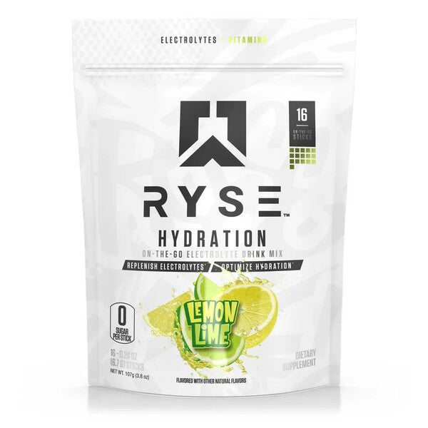 RYSE mitrinošas stienītis, citronu un laima garša - 16 x 6,7 g